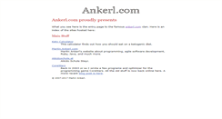 Desktop Screenshot of ankerl.com